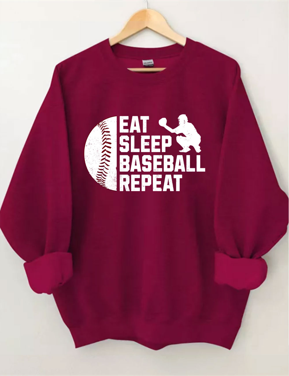 Eat Sleep Baseball Repeat Sweatshirt
