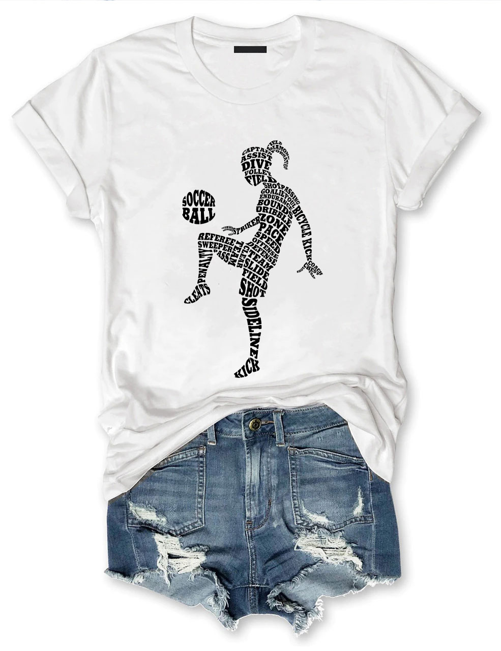 Soccer Player Girls' T-Shirt