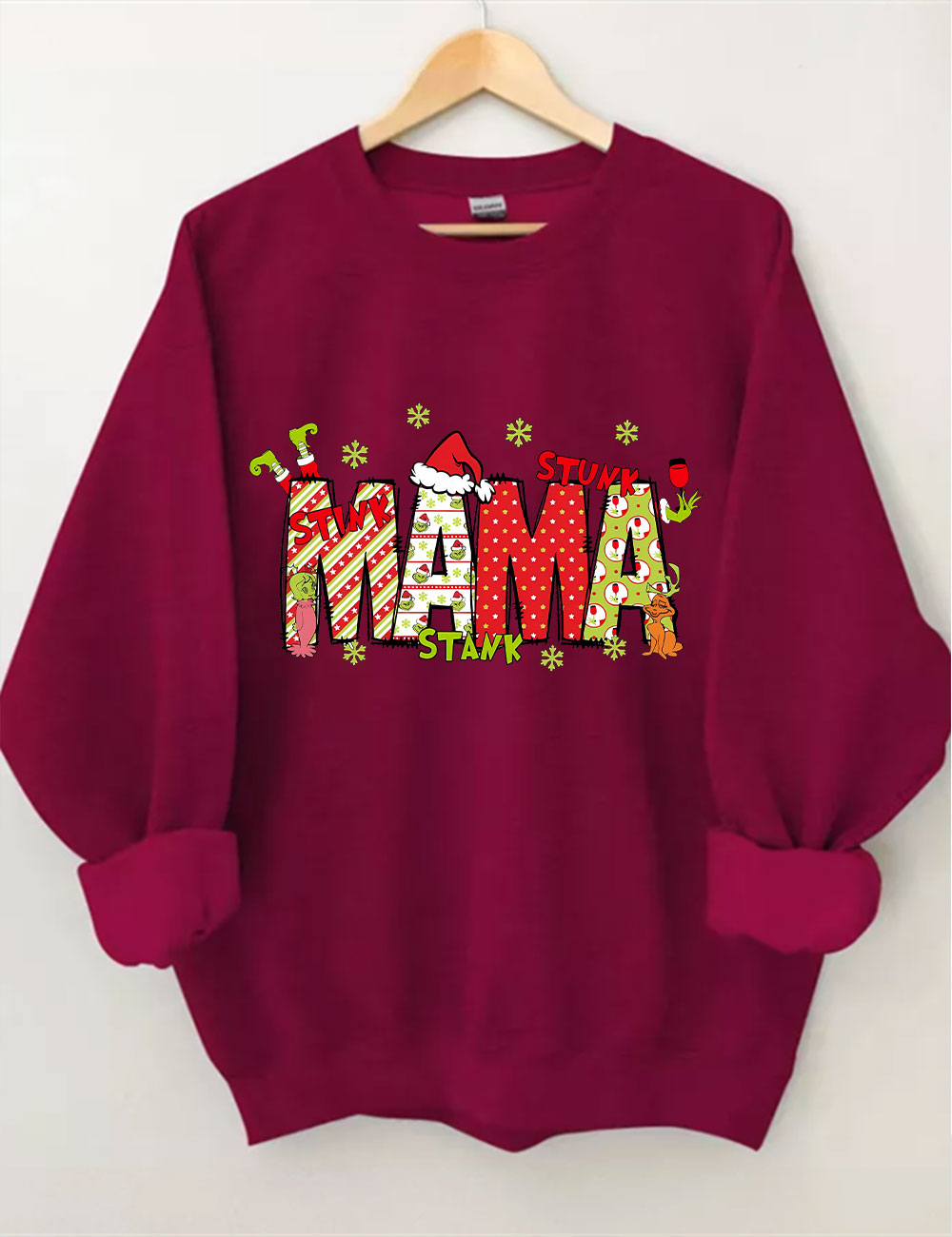 Custom Christmas Mama Kids Names Sweatshirt