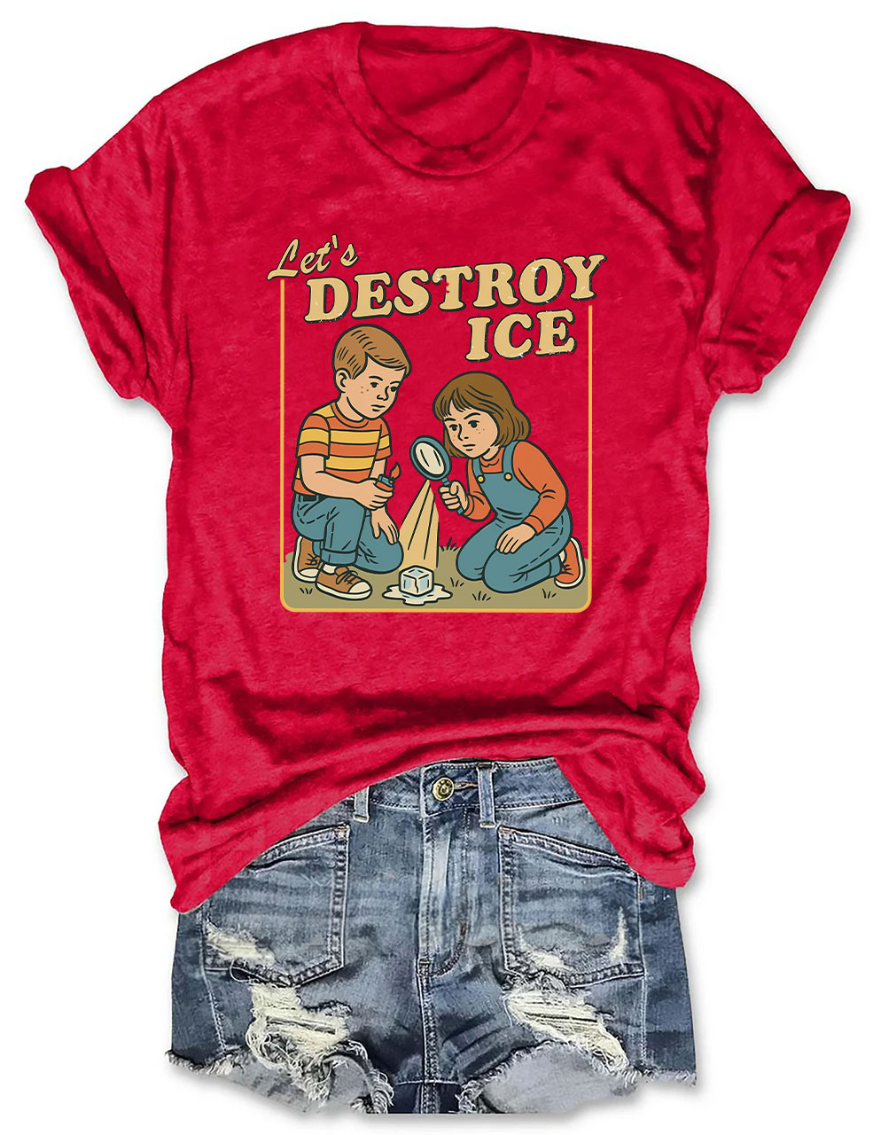 Let??s Destroy ICE Funny T-Shirt