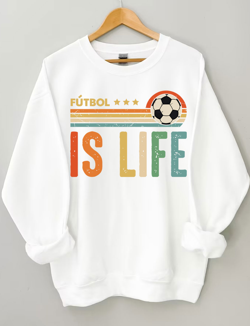 Futbol Is Life Custom Number Sweatshirt