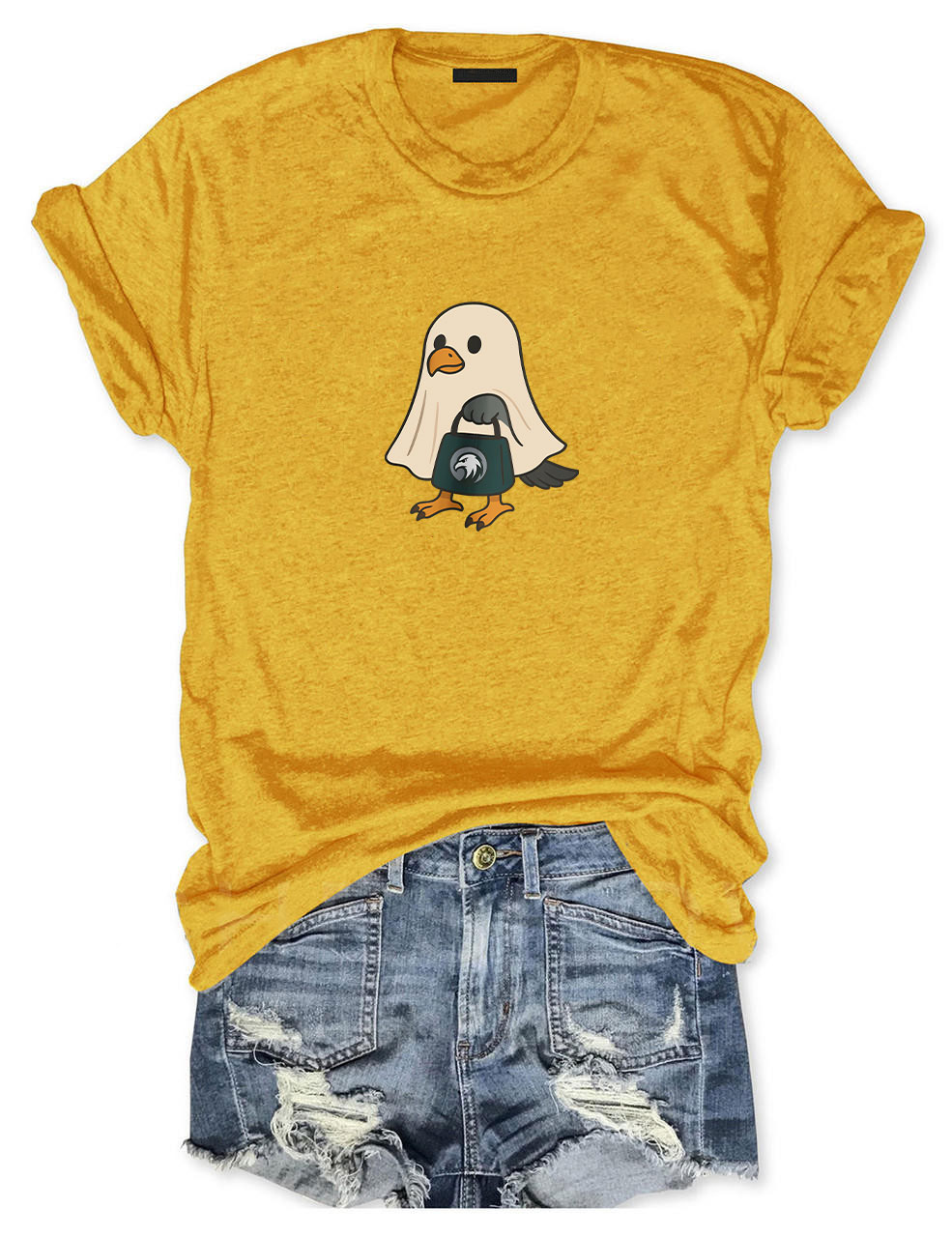 Halloween Ghost Philadelphia Football T-Shirt