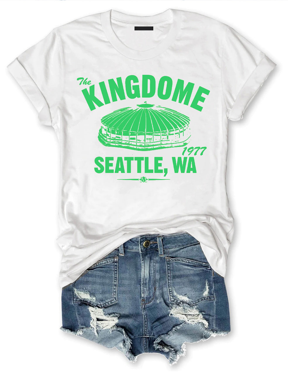 The Kingdome 1977 Baseball T-shirt