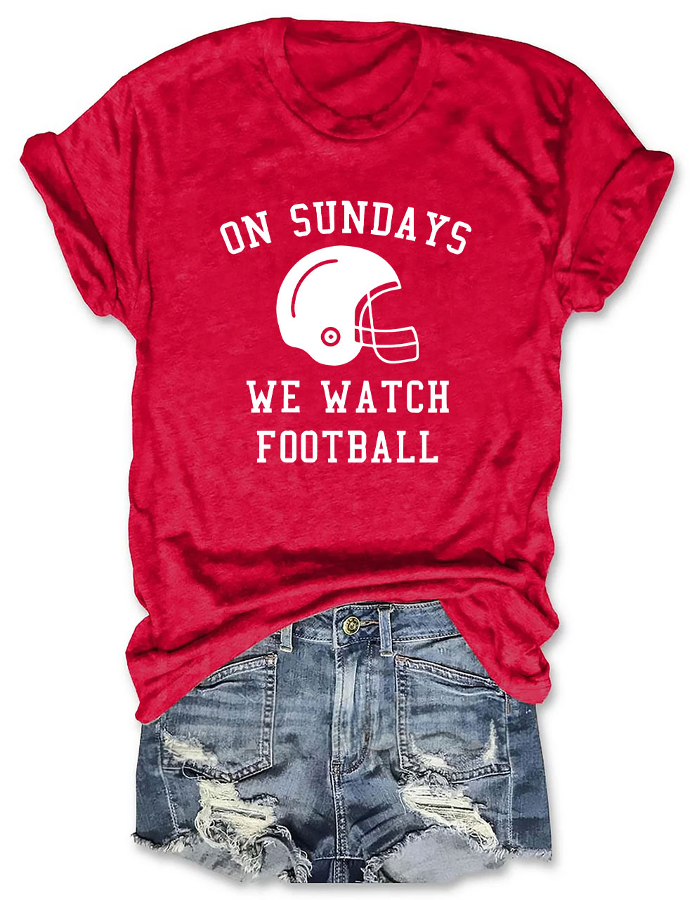 On Sundays We Watch Football T-Shirt