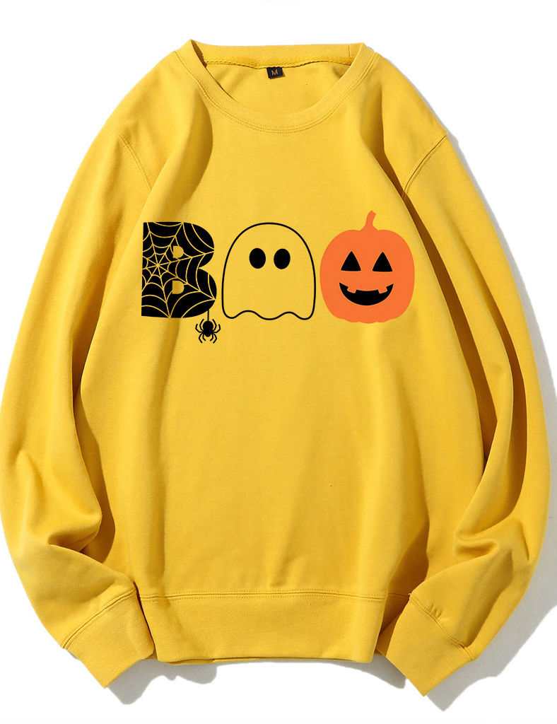 Boo Halloween Ghost Basketball Sweatshirt