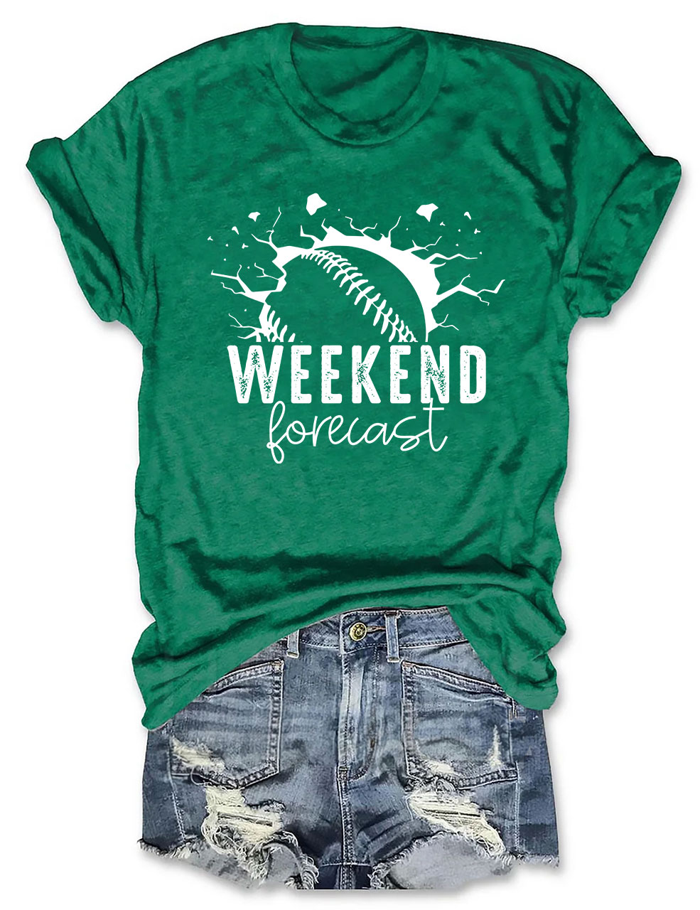 Weekend Forecast Softball T-shirt