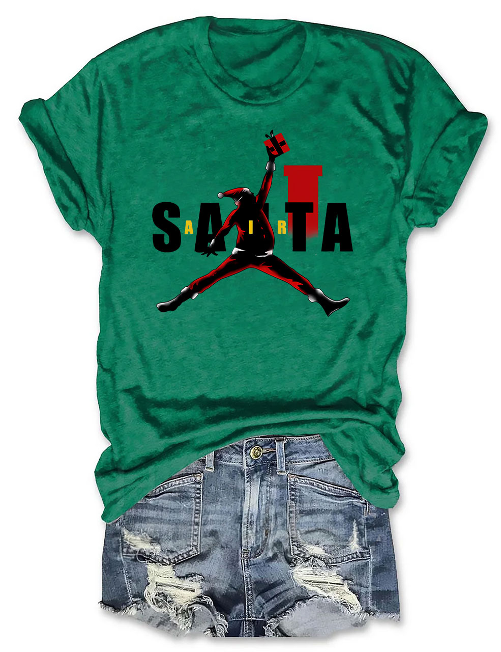 Air Santa Christmas Basketball T-shirt