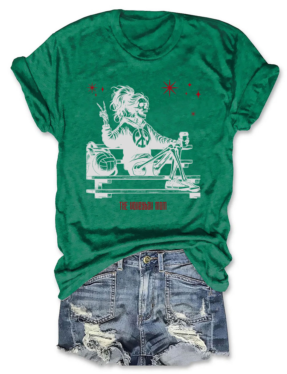 Halloween Volleyball Mama T-shirt