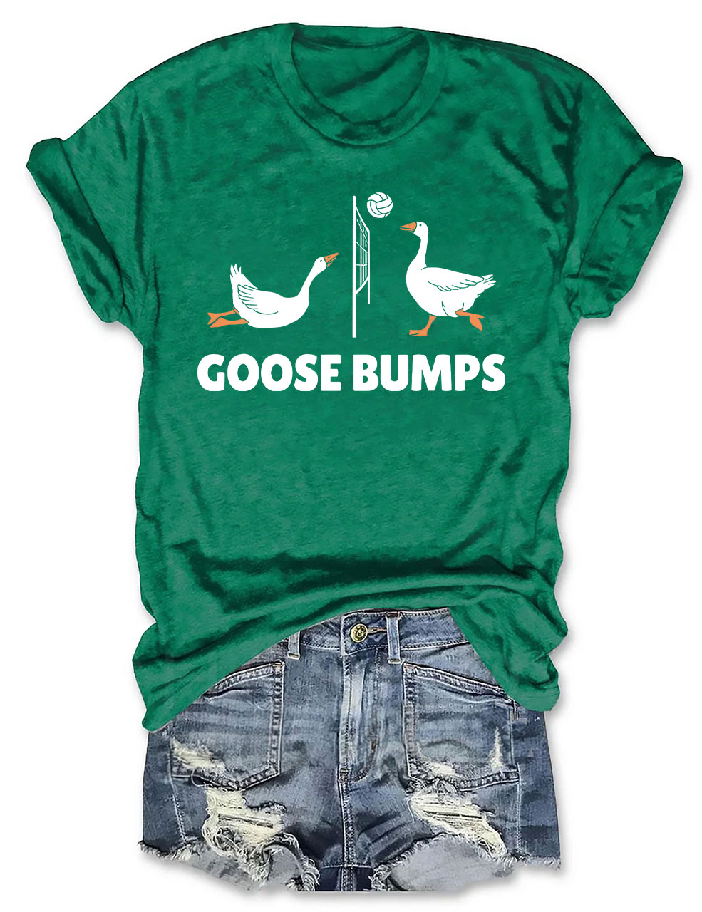 Goose Bumps Funny Volleyball T-shirt