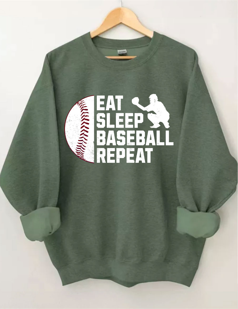 Eat Sleep Baseball Repeat Sweatshirt