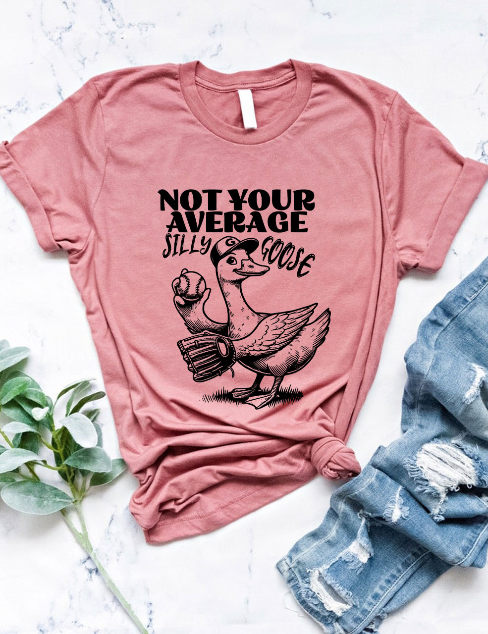 Not Your Average Silly Goose Funny Tennis T-shirt