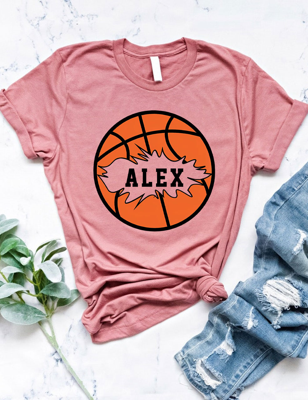 Custom Basketball  T-shirt