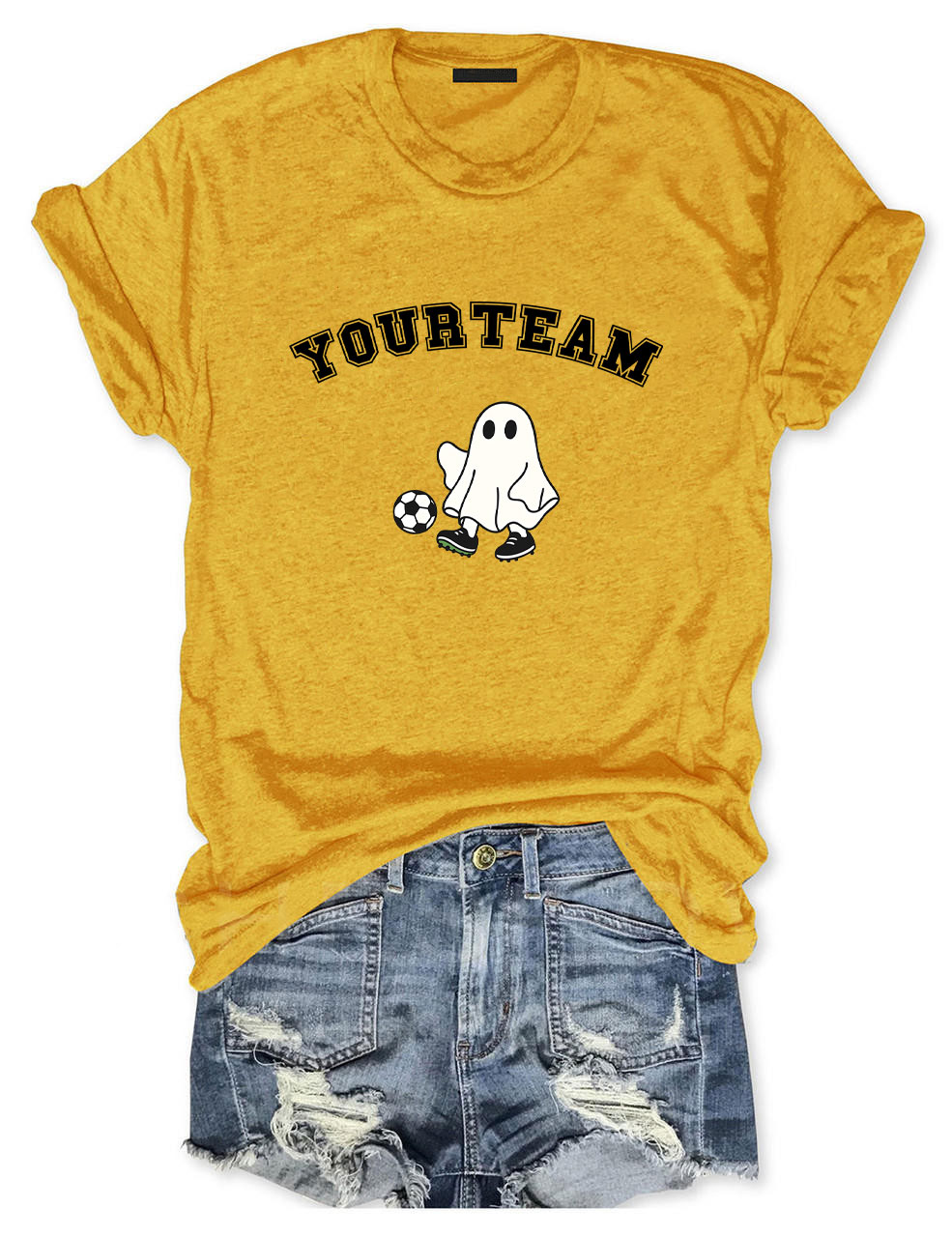 Custom Ghost Soccer Funny T-shirt