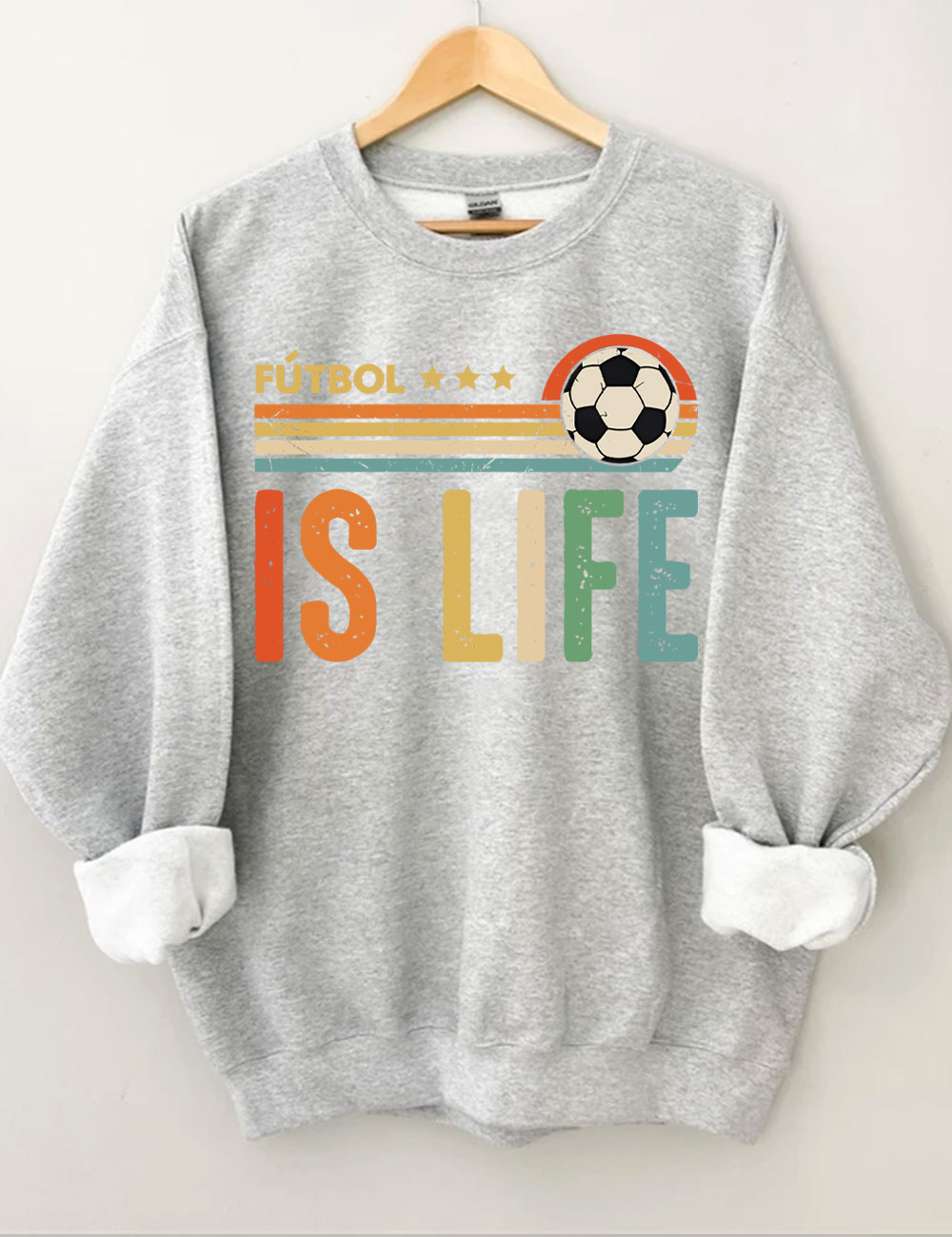 Futbol Is Life Custom Number Sweatshirt