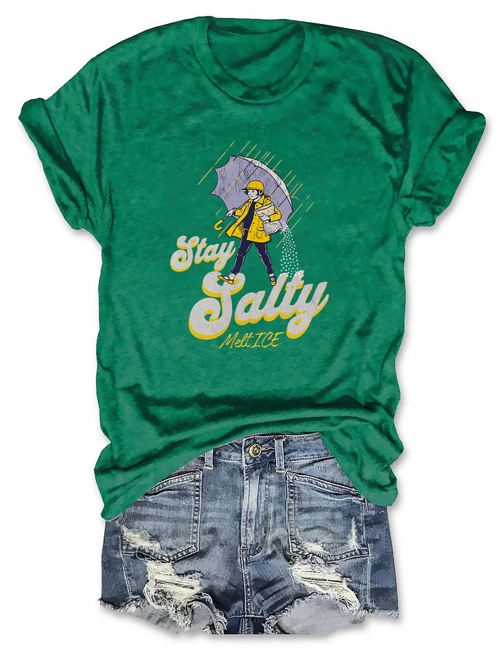 Subtle Anti Ice Stay Salty Protest  T-shirt