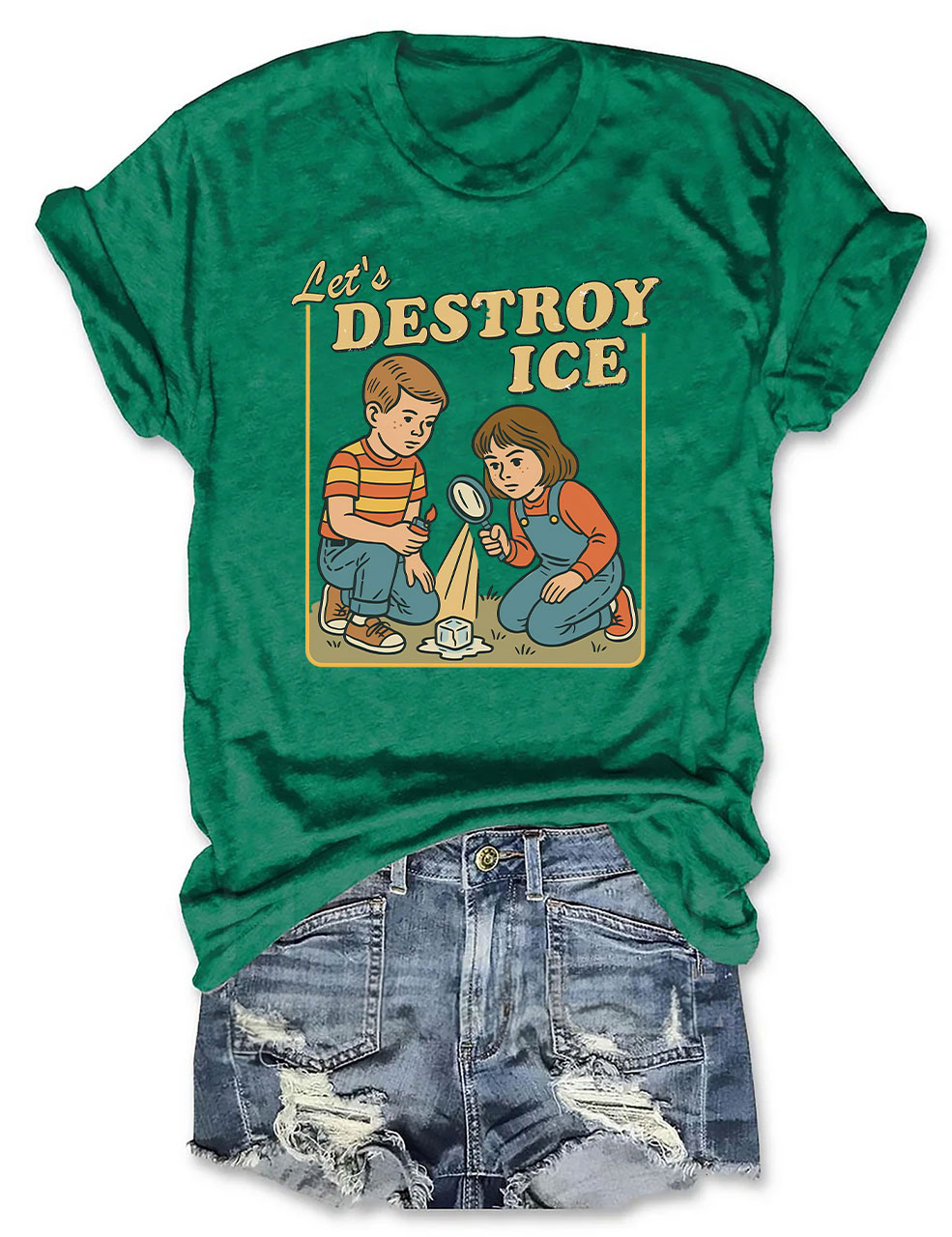 Let??s Destroy ICE Funny T-Shirt