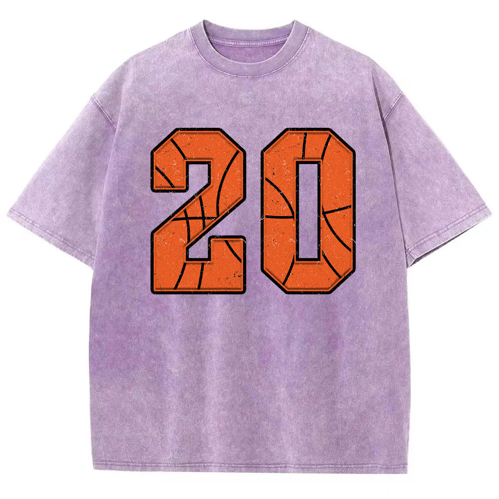 Custom Basketball Number T-shirt
