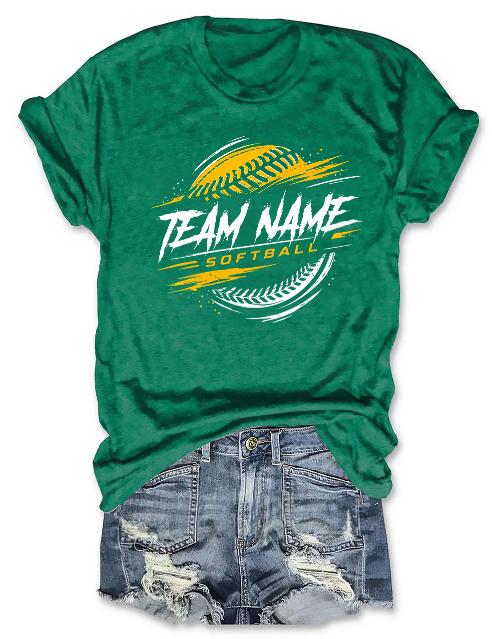 Custom Name Softball T-shirt
