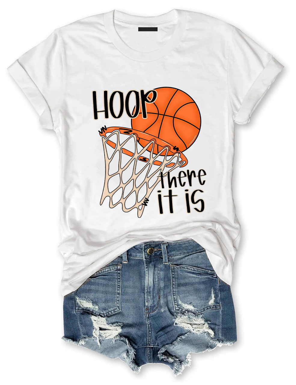 Hoop There It Is Funny Basketball T-Shirt
