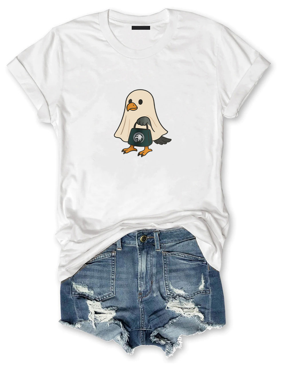 Halloween Ghost Philadelphia Football T-Shirt
