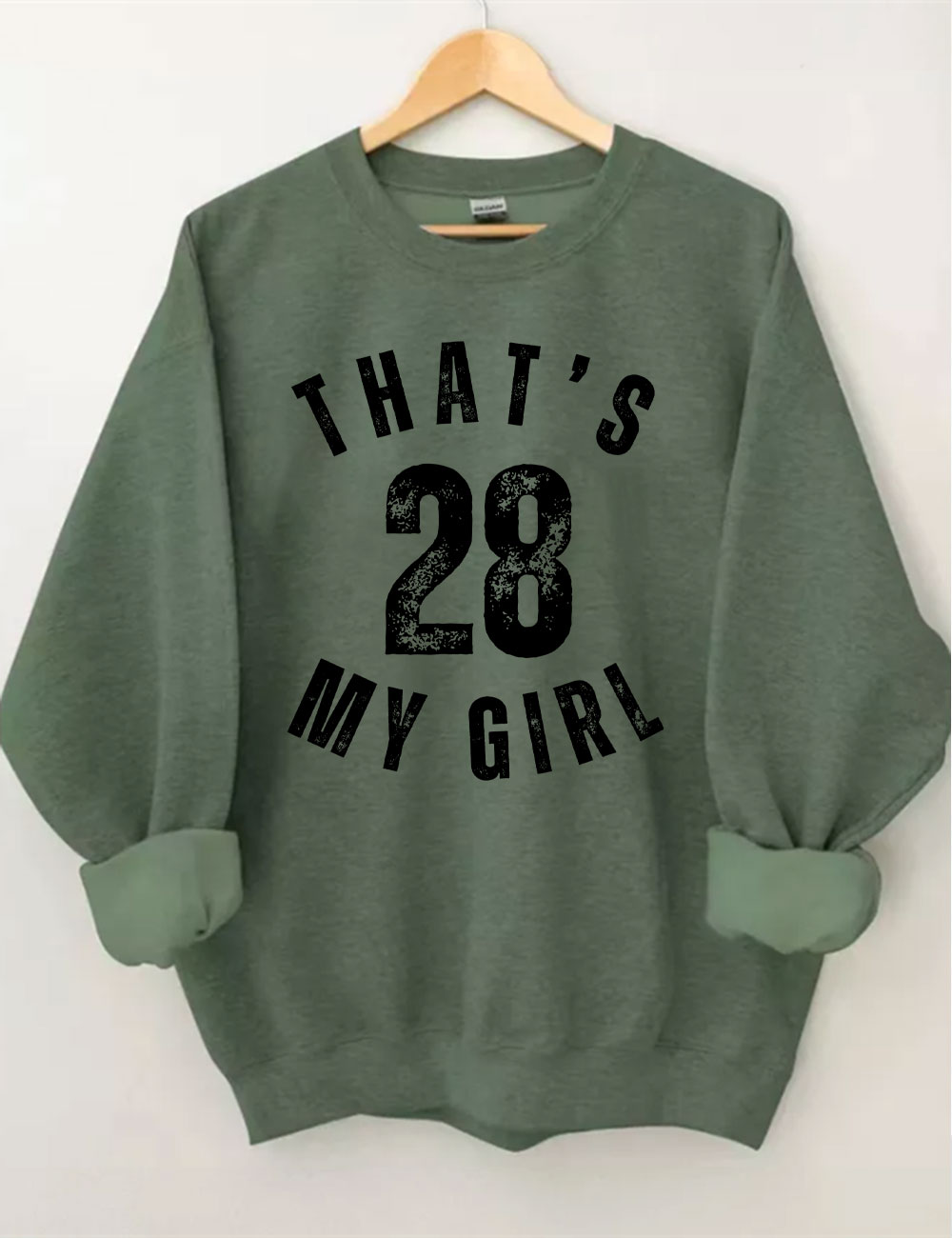 Custom That's My Girl Football Mom Sweatshirt