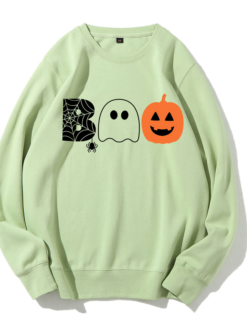 Boo Halloween Ghost Basketball Sweatshirt