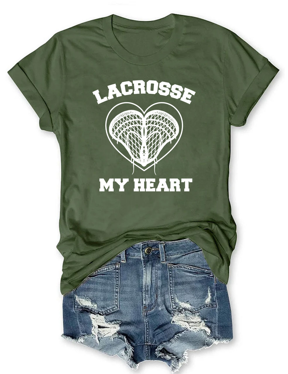Lacrosse My Heart T-shirt