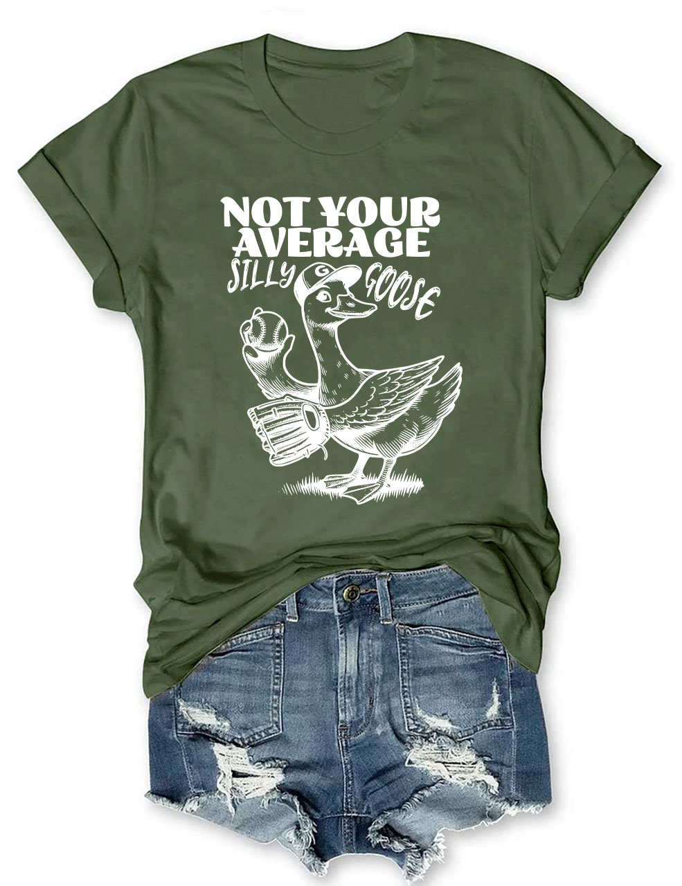 Not Your Average Silly Goose Funny Tennis T-shirt