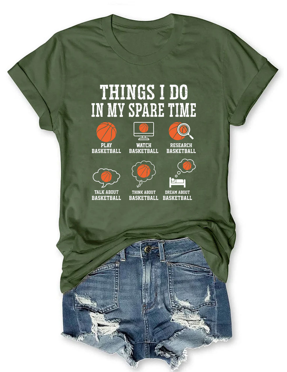 Basketball Things I Do In My Spare Time T-shirt