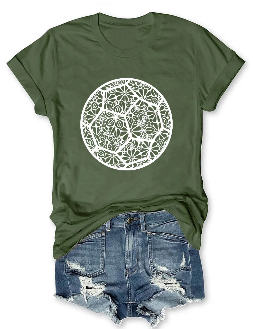 Floral Soccer T-shirt