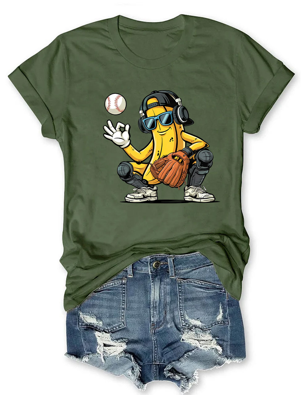 Funny Banana Baseball T-Shirt