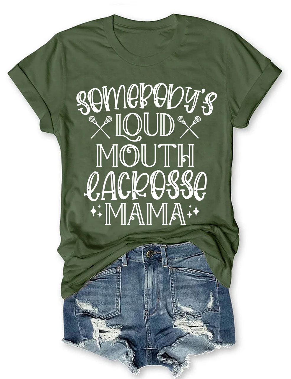 Somebody's Loud Mouth  Lacrosse Mama Funny T-shirt