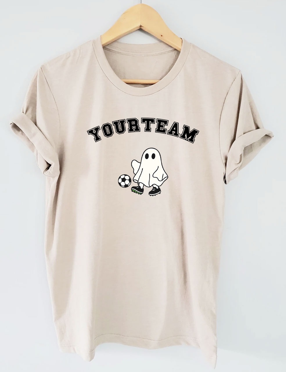 Custom Ghost Soccer Funny T-shirt