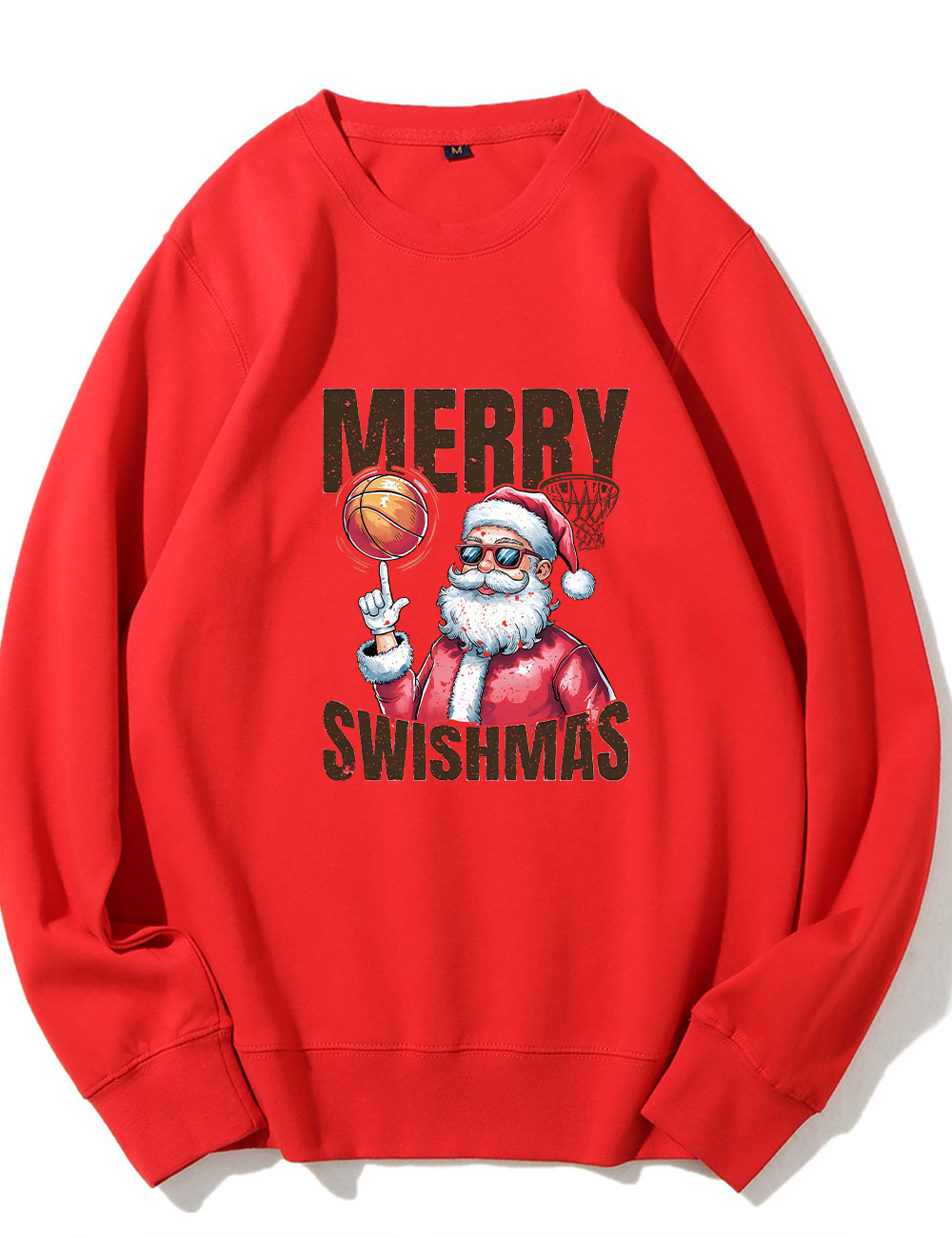 Merry Swishmas Basketball Sweatshirt