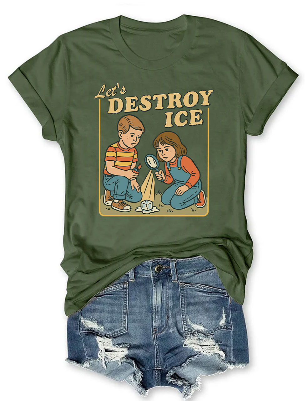 Let??s Destroy ICE Funny T-Shirt