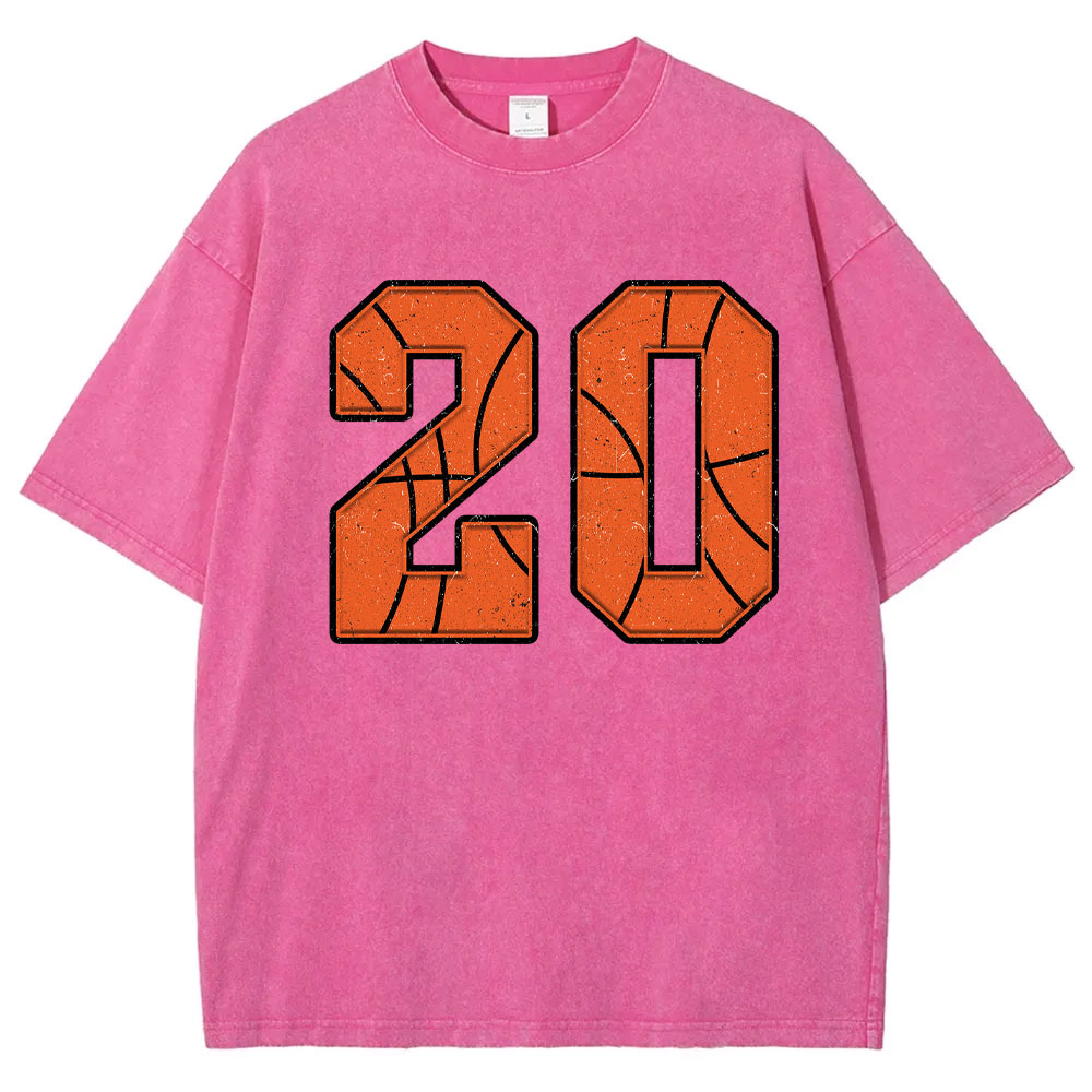 Custom Basketball Number T-shirt
