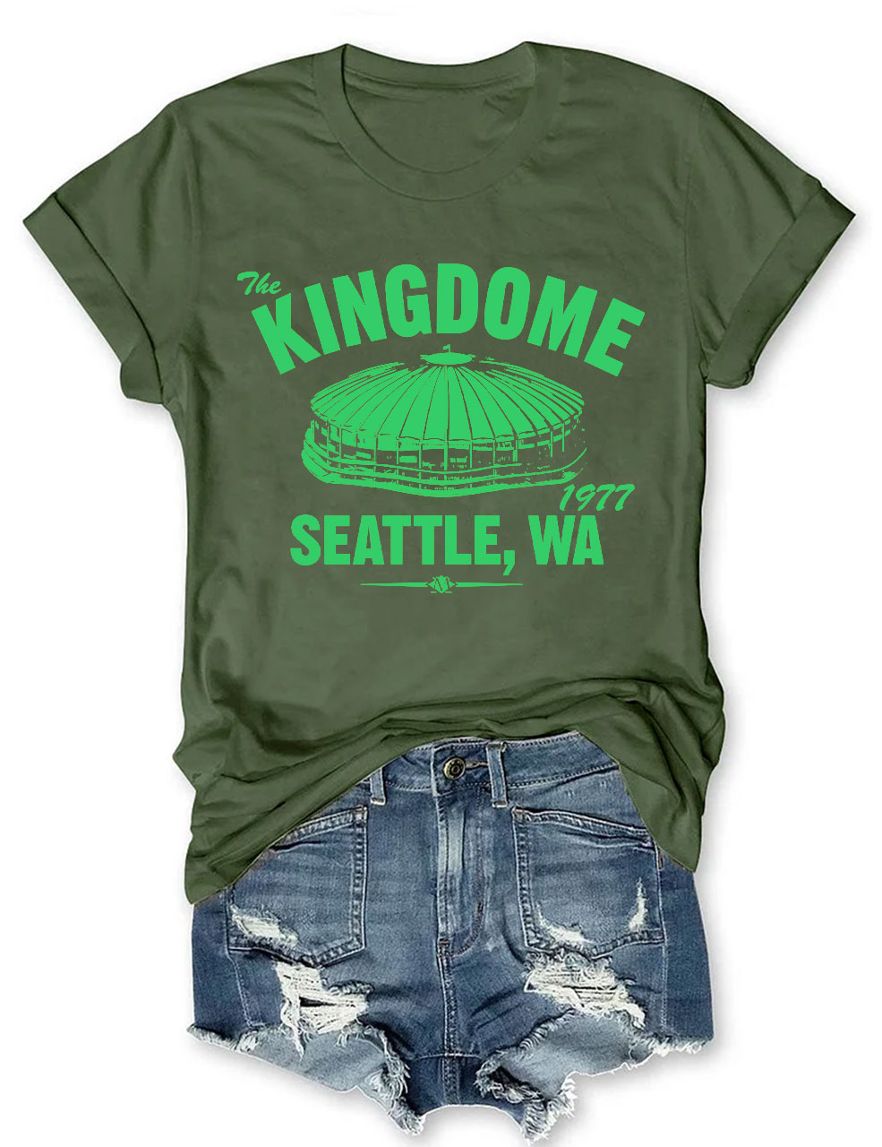 The Kingdome 1977 Baseball T-shirt