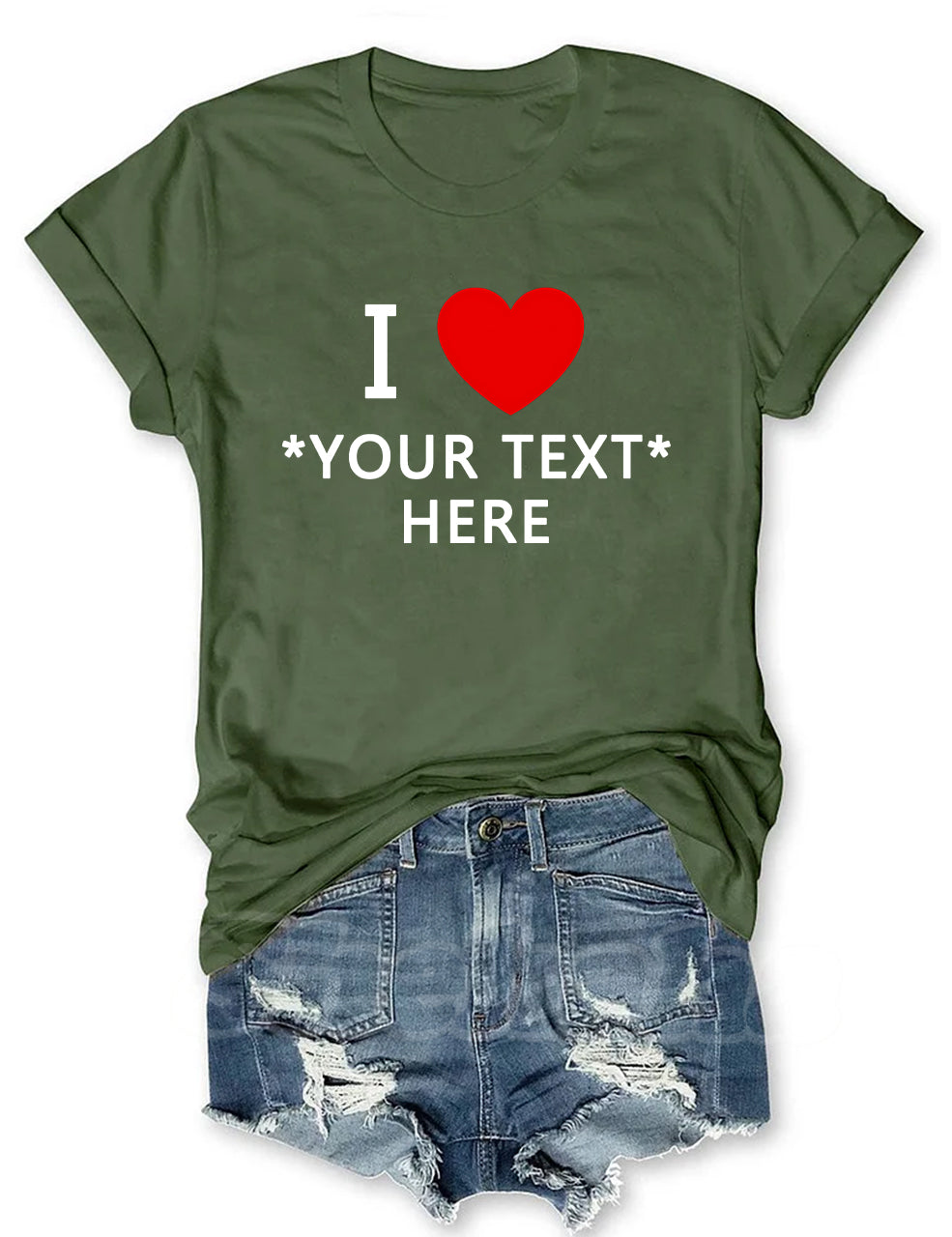 Custom I Heart T-shirt
