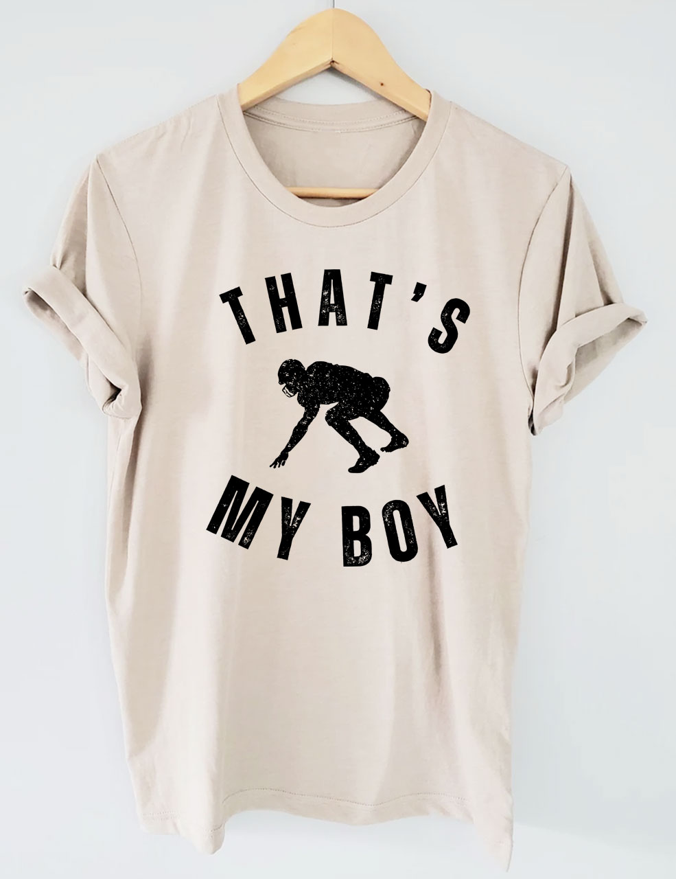 Custom That's My Boy Football Mom T-shirt