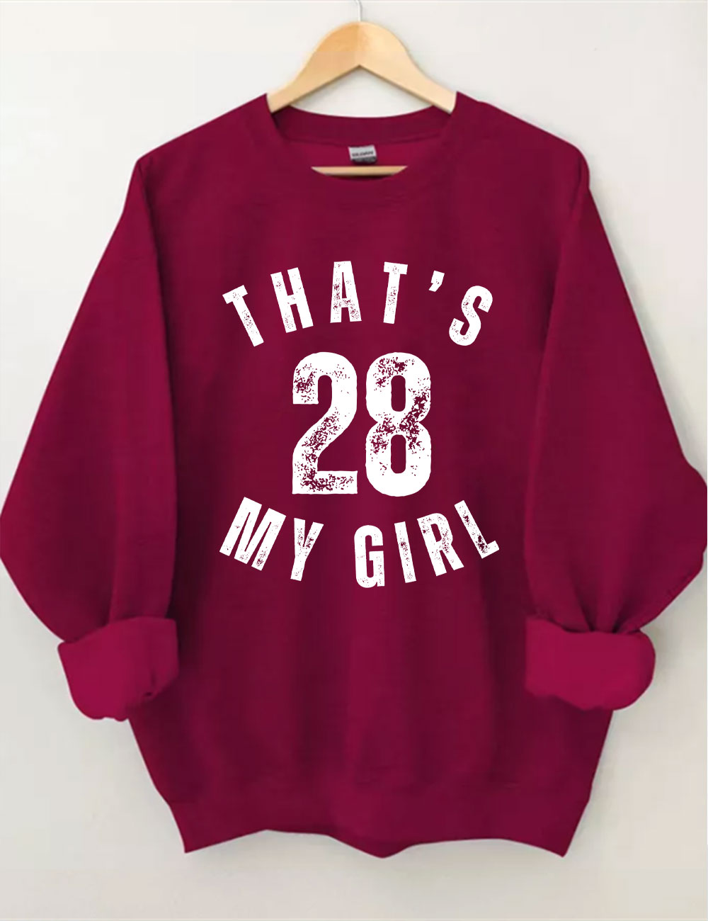 Custom That's My Girl Football Mom Sweatshirt