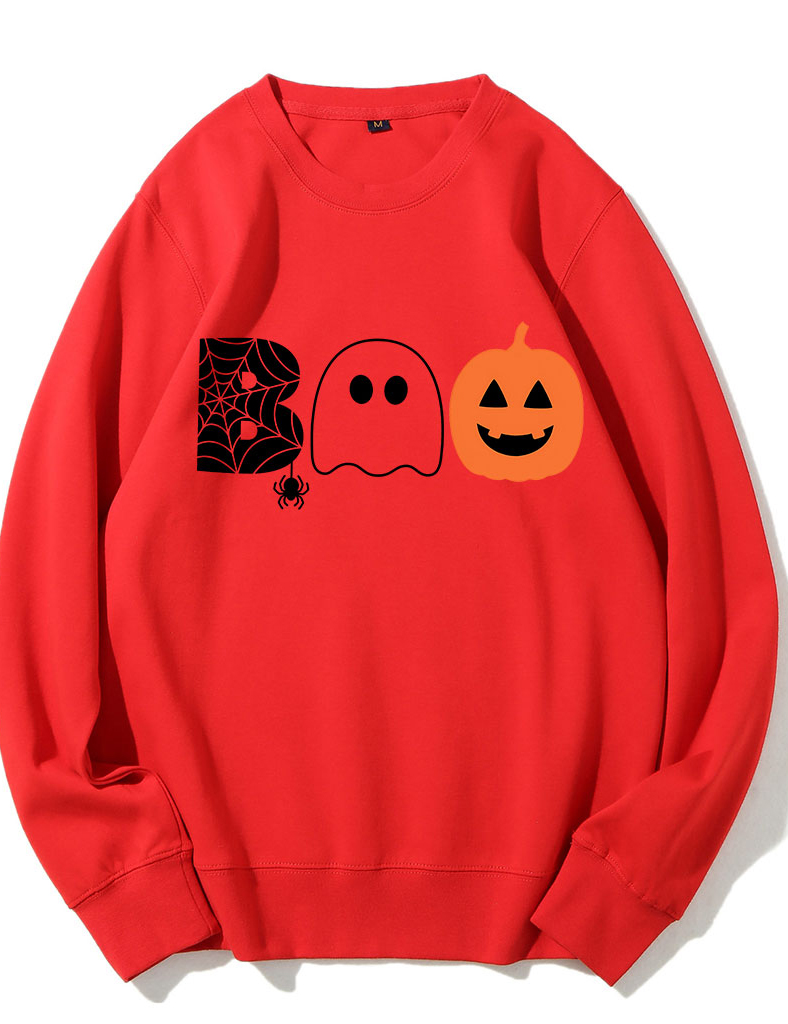 Boo Halloween Ghost Basketball Sweatshirt