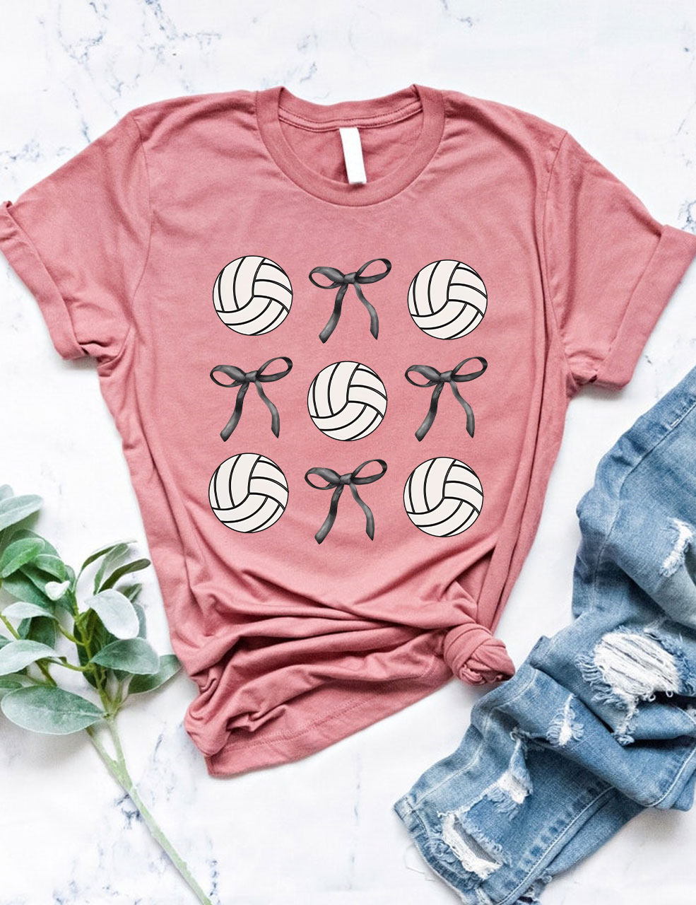 Volleyball Bows T-shirt