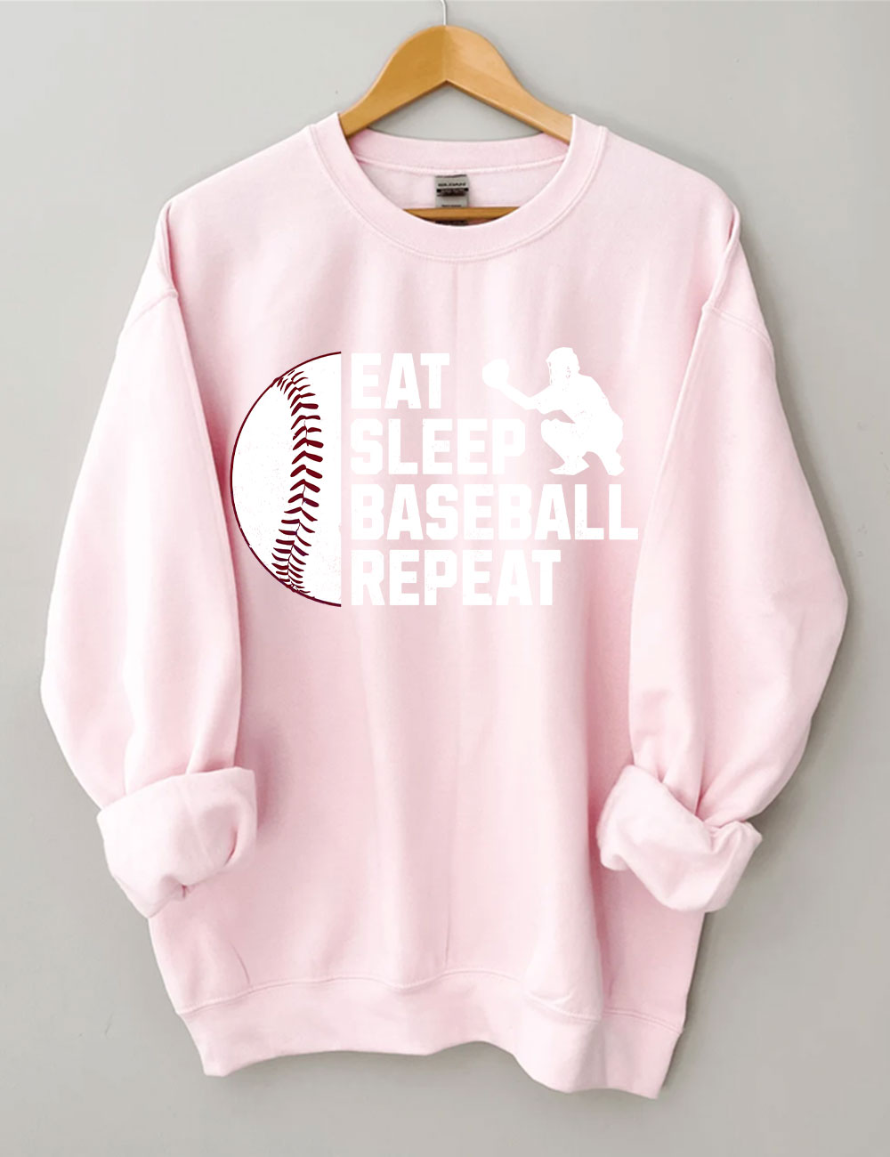 Eat Sleep Baseball Repeat Sweatshirt