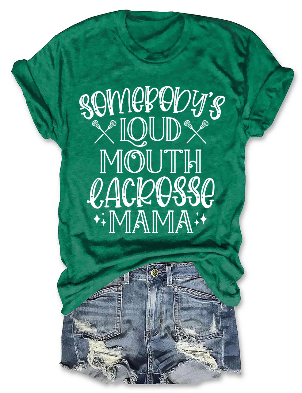 Somebody's Loud Mouth  Lacrosse Mama Funny T-shirt