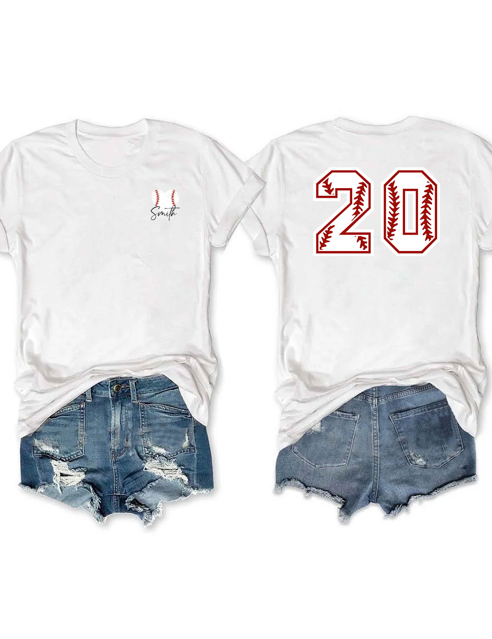 Custom Baseball Heart Funny T-shirt