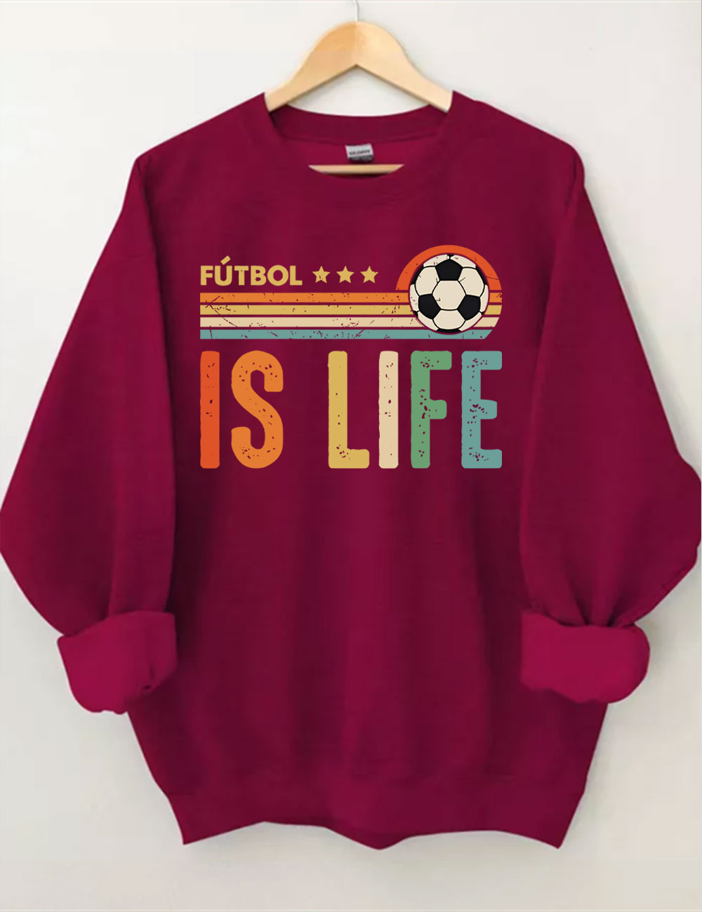 Futbol Is Life Custom Number Sweatshirt