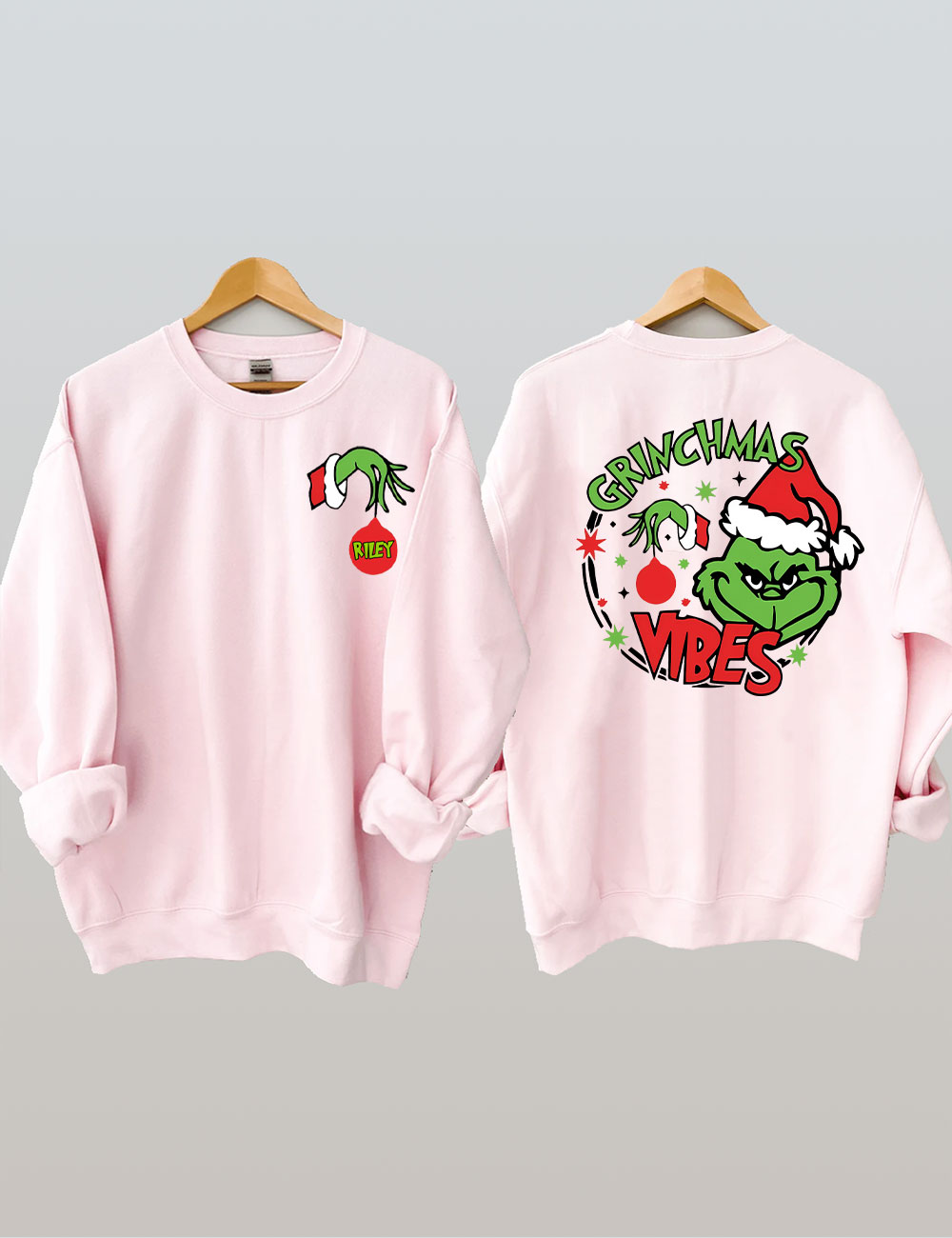 Custom Name Grinch Family Sweatshirt