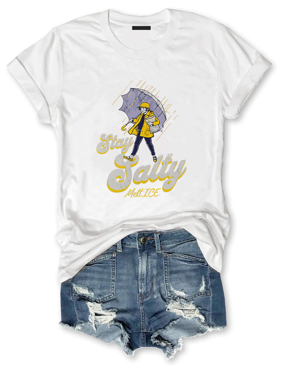 Subtle Anti Ice Stay Salty Protest  T-shirt