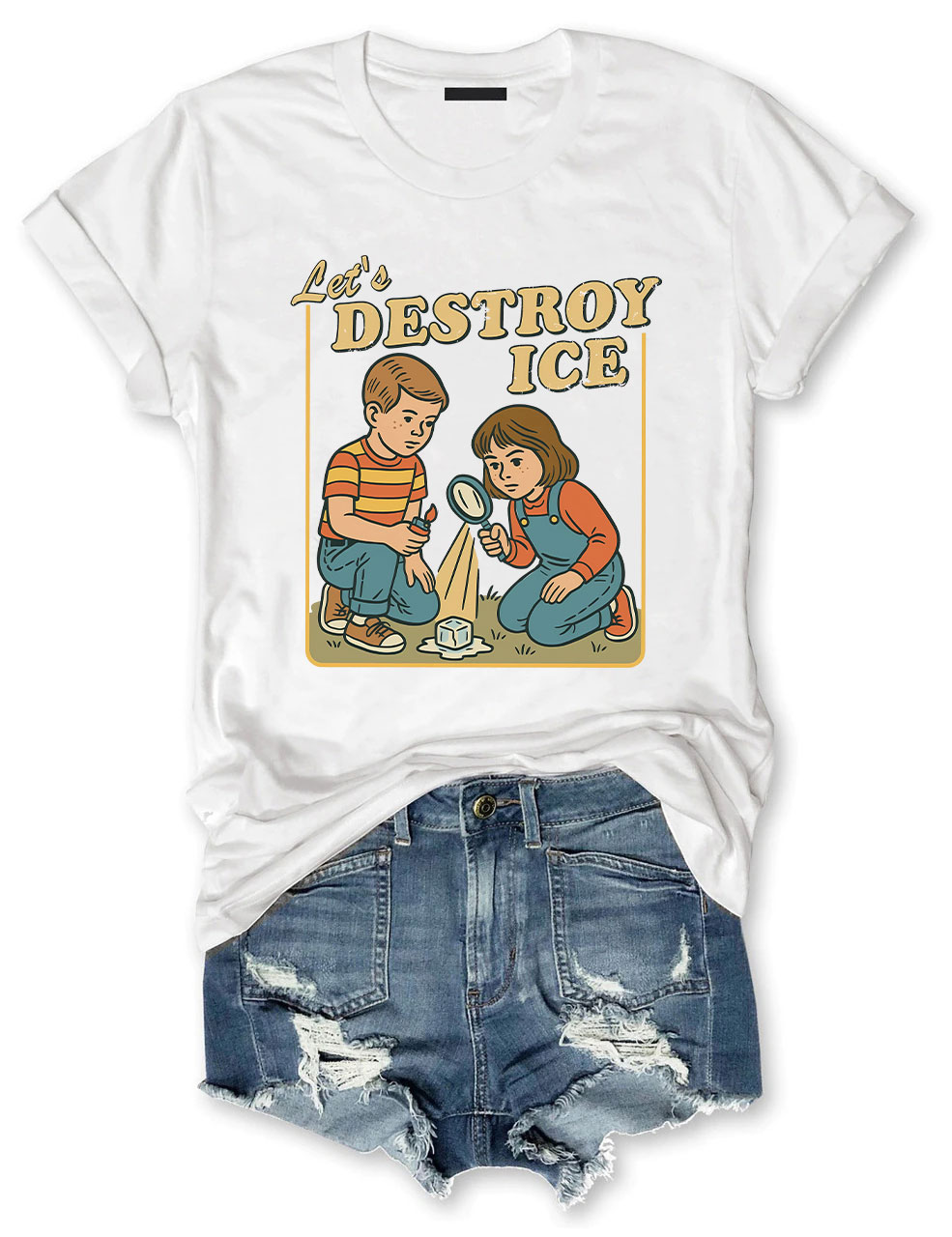 Let??s Destroy ICE Funny T-Shirt