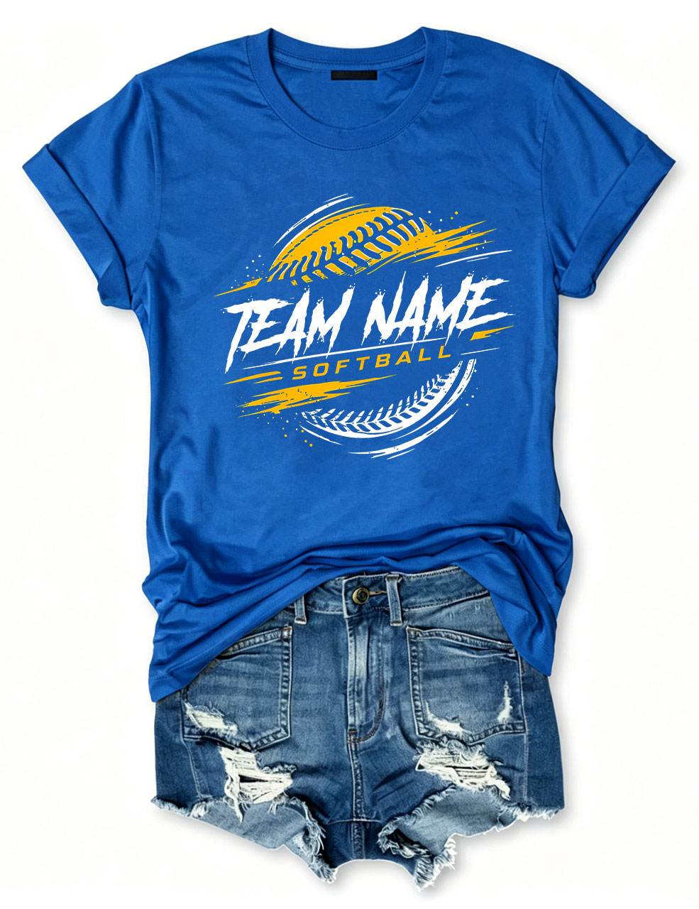 Custom Name Softball T-shirt